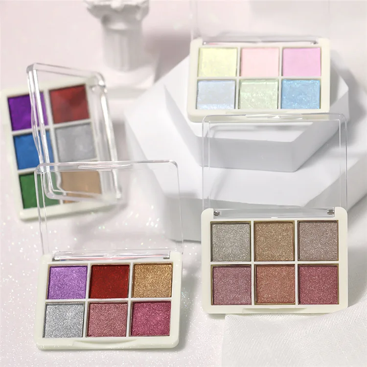 6 цветов голографический лазер Аврора твердый зеркальный блестящий порошок для