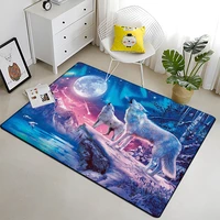 3d art fantasy wolf printed carpet for living room large area rug soft carpet home decoration yoga mats boho rugs dropshipping