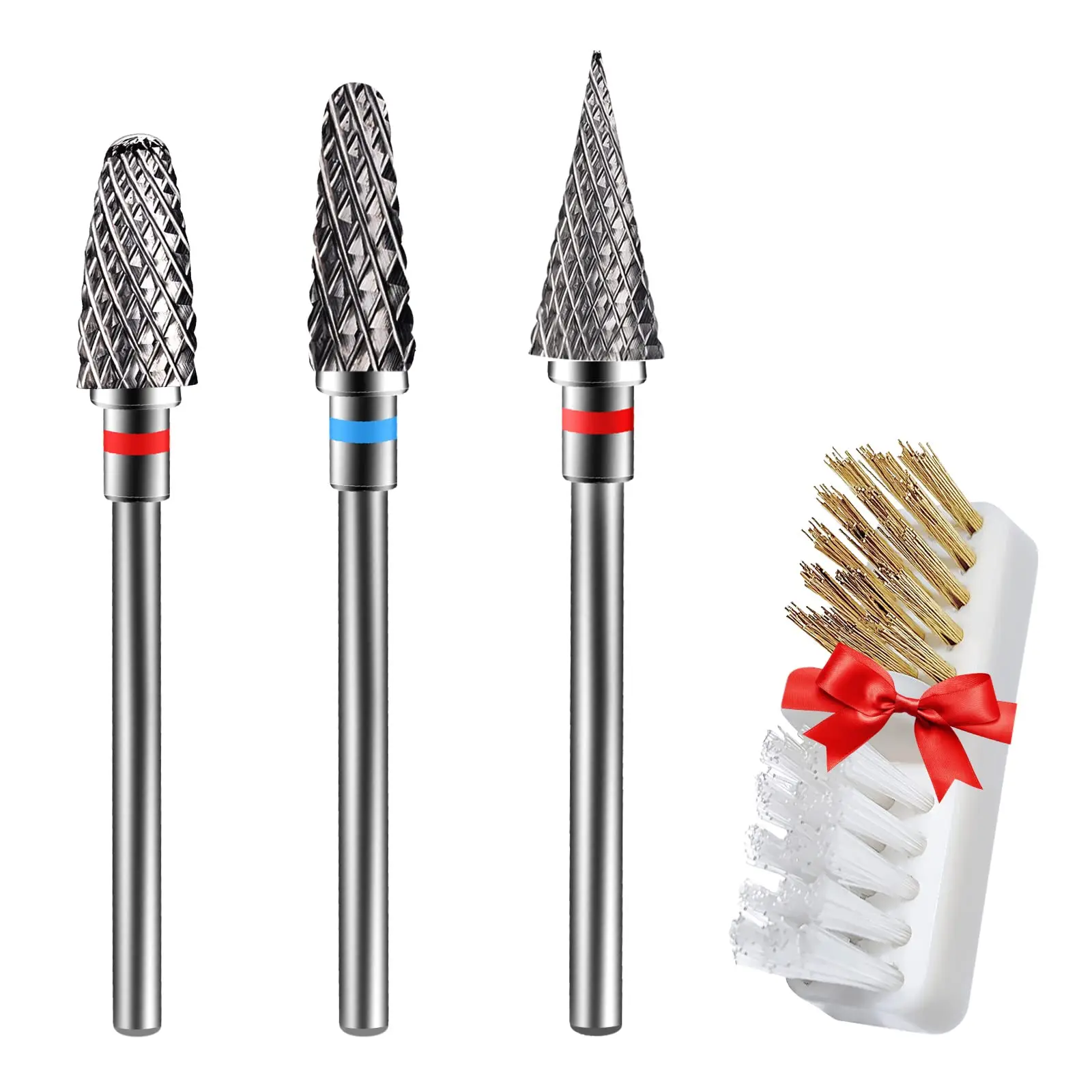

3/32" Tungsten Nail Bit Milling Cutter For Professional Nail Drill Remove Acrylic Hard Gel Nail Polish Cuticles Cleaner