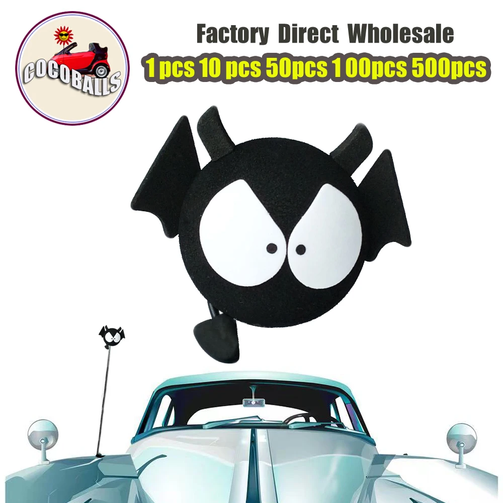 Бесплатная доставка, украшение автомобиля, 1 шт., 10 шт., 50 шт., 100 шт., 500 шт., антенна, шарик, Заводская Продажа, воздушный Топпер, дьявол