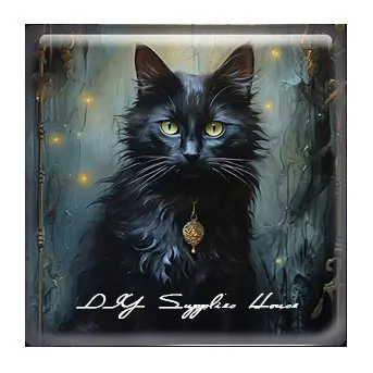 10 шт./Лот готический темно-синий пучук на Хэллоуин Ворон ведьмы квадратный фото