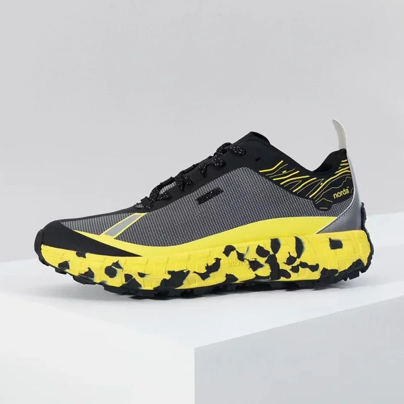Дизайнерские мужские кроссовки Norda 001 низкие дышащие легкие сетчатая вязка для