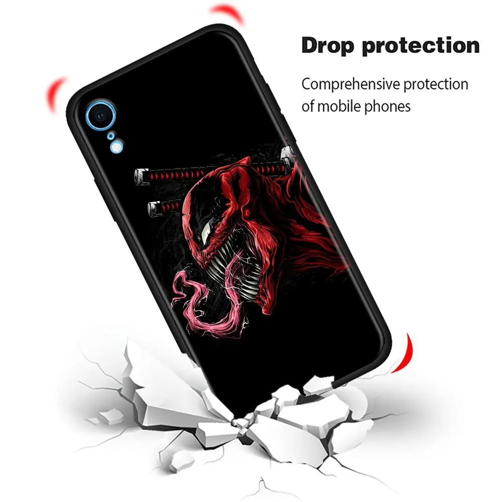 Чехол для телефона с рисунком из комиксов Marvel Веном Человек-паук Горохов iPhone 11 12 13