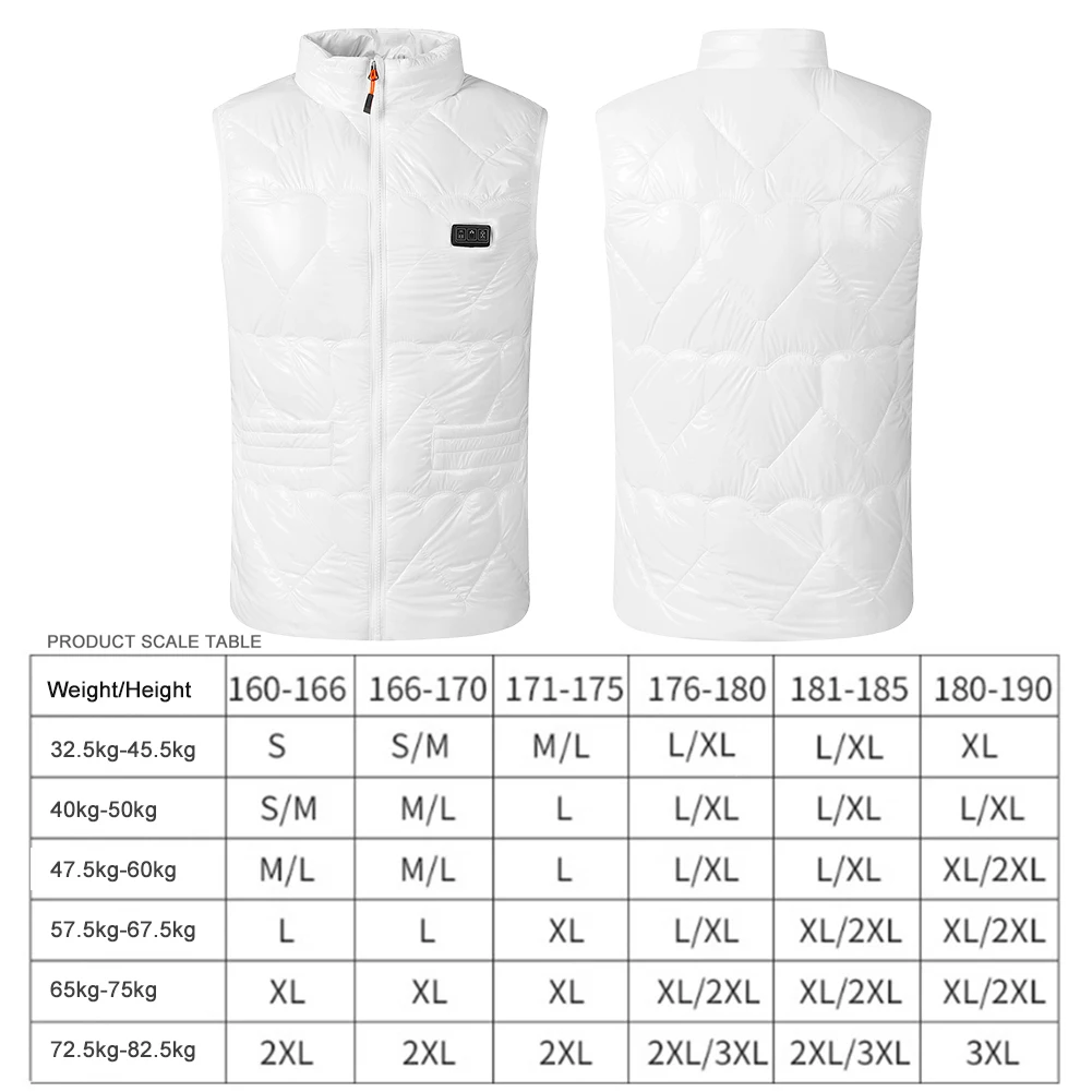 Зоны с подогревом 15 Жилетов Зимняя женская куртка электронагревом Usb