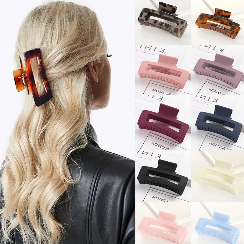 

Hair Claw Clip Hair Clips Women Big Plastic Lot Large Thick Hair Korean Hair Accessories pinzas para el cabello pince cheveux