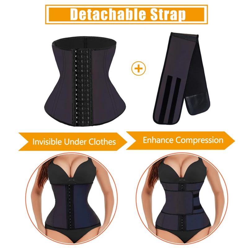 Reflective Waist Trainer Corset for Women Slimming Sexy Body Shaper Shapewear Sweat Neoprene Sport Girdle Lose Belly Fat