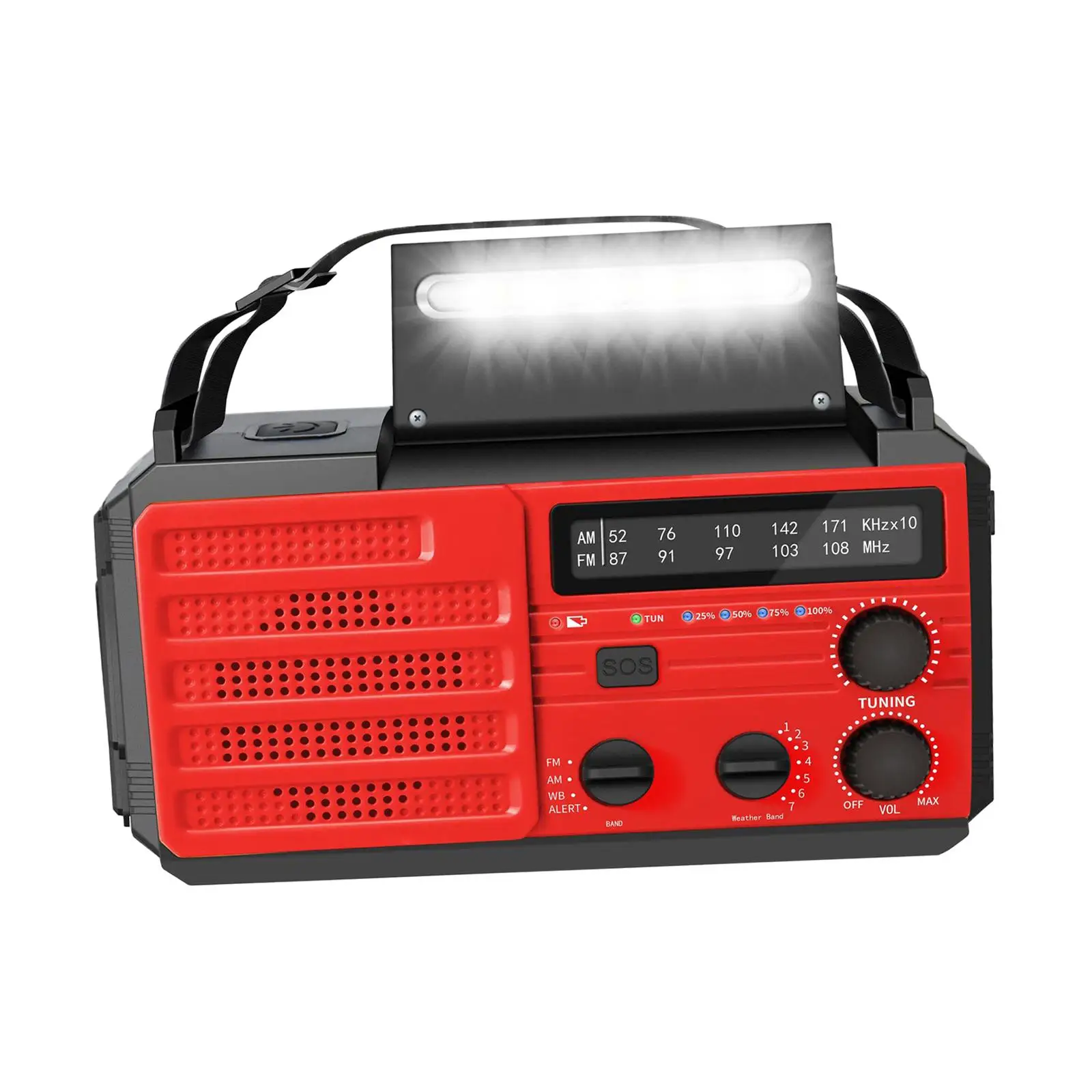 

Экстренная метеостанция, зарядное устройство с USB, 8000 мАч, динамо-радио, ручной радиоприемник для путешествий, дома, выживания, альпинизма, для активного отдыха