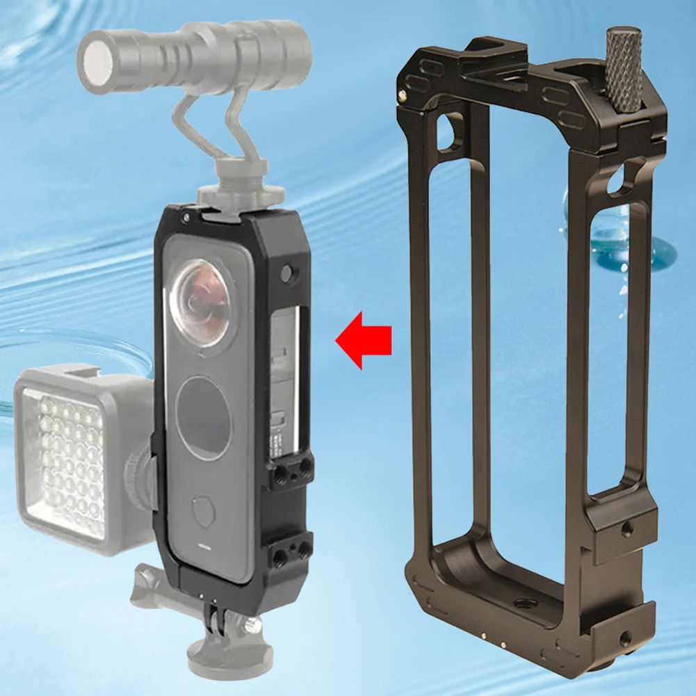 Клетка для камеры Insta360 ONE X2 с магнитным креплением холодного башмака