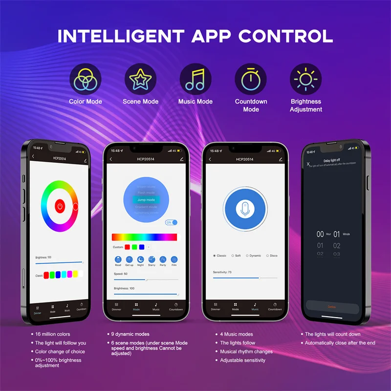 Настольная Светодиодная лента RGB для ночника цветной декоративный светильник в