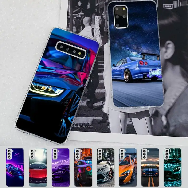 

FHNBLJ Cool Car Phone Case for Samsung S21 A10 for Redmi Note 7 9 for Huawei P30Pro Honor 8X 10i cover