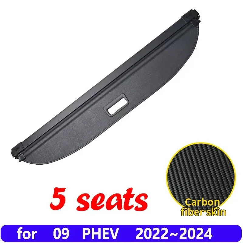 

Для Lynk & Co 09 PHEV 2021 ~ 2024 автомобильный багажник, занавески, грузовые чехлы, выдвижная защитная перегородка для хранения багажа, автоаксессуары