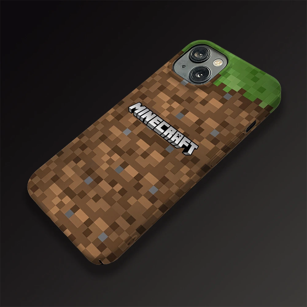 Фото Чехол для телефона Game M-Minecraft Movie для iPhone 17 16 15 14 13 12 11 Pro Max Plus Mini, мягкий, черный №5