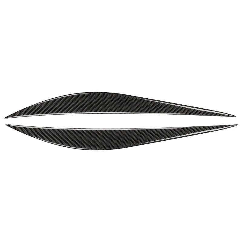 Carbon Fiber Car Front Headlight Eyebrows Sticker Trim Decoration Accessories For BMW- 3 Series F30 320I 325I 316I