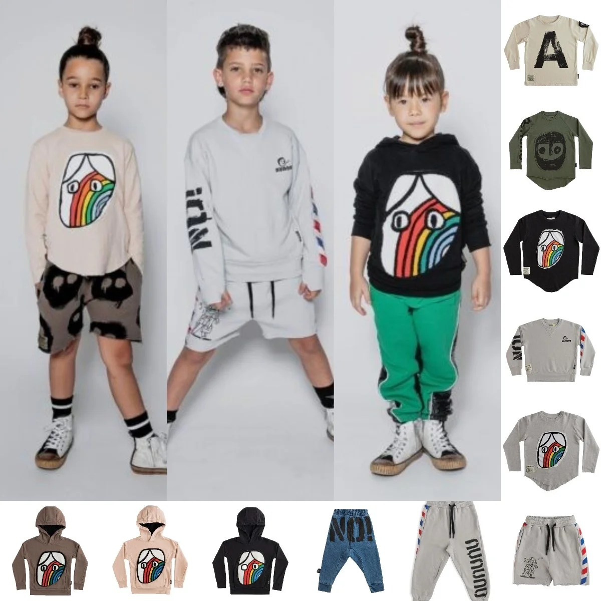 

Children's 2022 Spring and Autumn New Sweater, Jeans, Hoodie, Trousers, Shorts Set