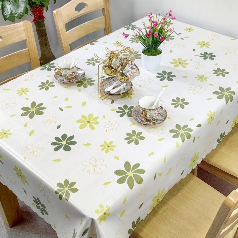 

Waterproof, burned, against oils and without washing the coffee table mat, rectangular dining room table, small and fresh fabric