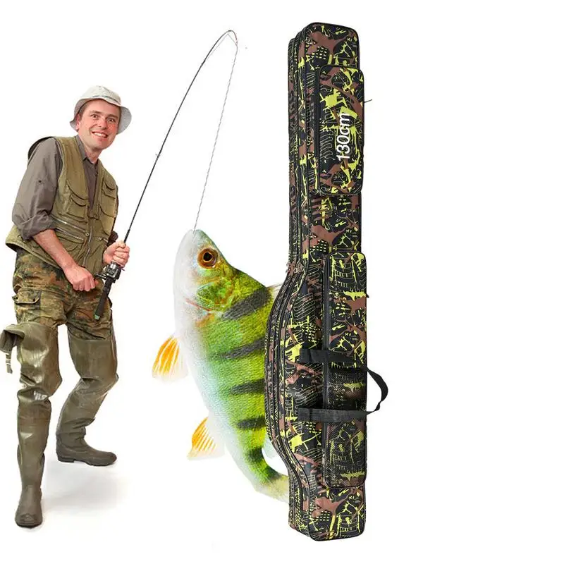 

Fishing Bags Fishing Rod Storage Bag Water-Resistant Fishing Rod And Reel Organizer For Lines Fishing Rods Fishing Tackle Boxes