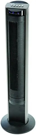 

Ventilador de torre Comfort Control (3 ajustes de velocidad, oscilación de 75°, función de temporizador, mando a distancia,