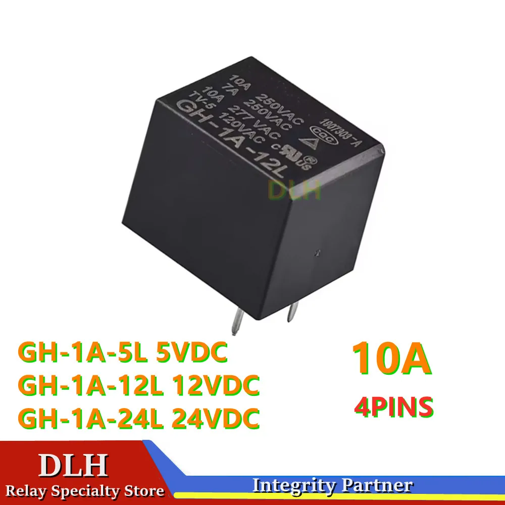 

5 шт., 100% оригинальное новое, золотистое, Φ, 4 контакта, 15A, 5 в пост. Тока, 12 в пост. Тока, 24 в пост. Тока, реле мощности