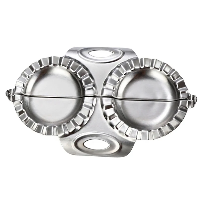 

Stainless Steel Dumpling Mould Double-Headed Dumpling Maker Household Dumplings Maker JiaoZi Making Tools