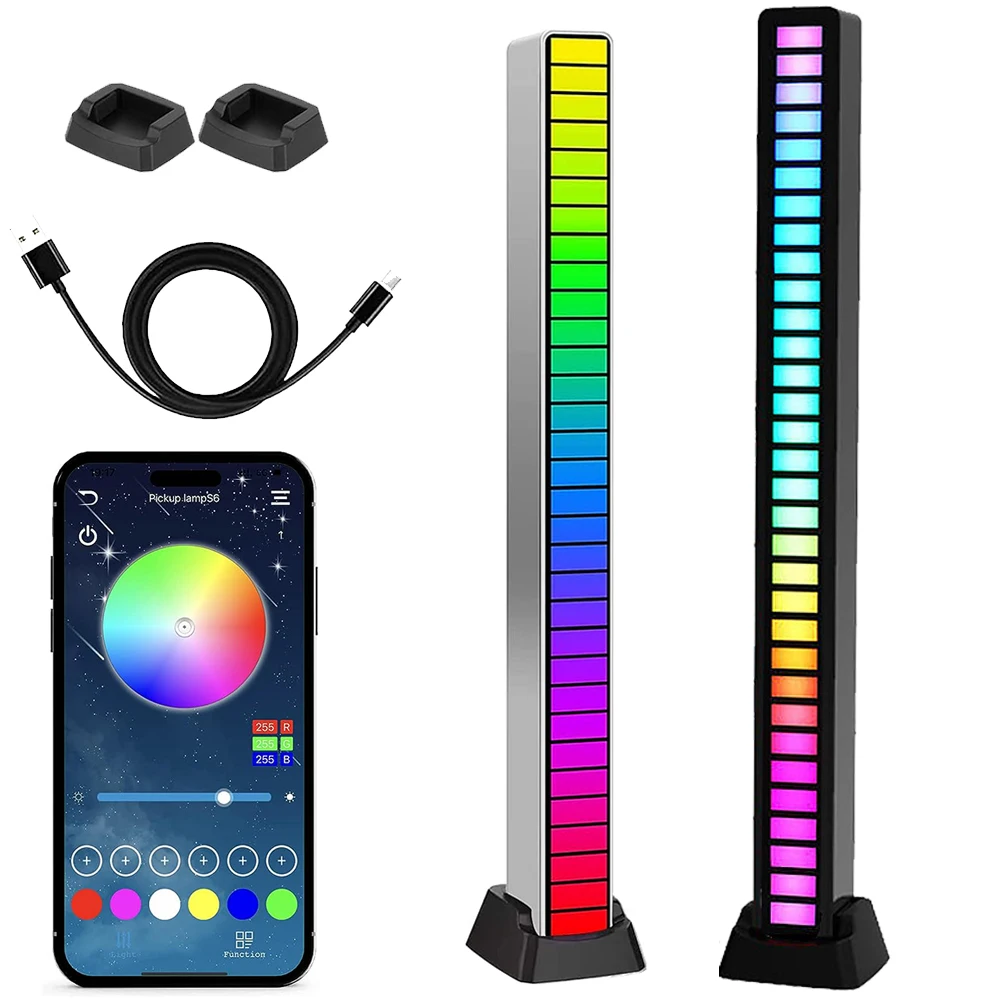 

RGB-управление звуком, 40 светодиодов