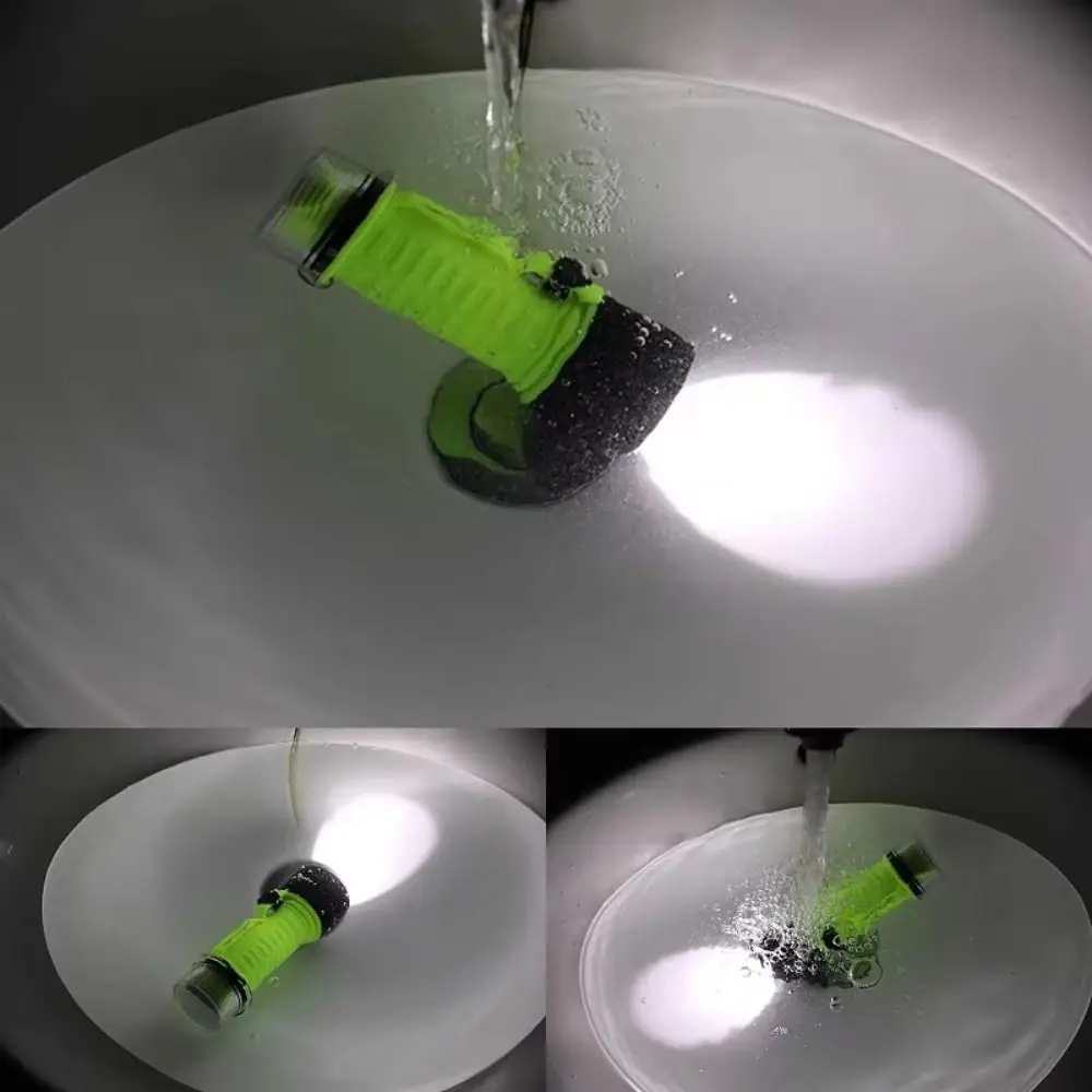 Фото Суперяркий фонарь для дайвинга XHP50 LED, водонепроницаемый IPX8, перезаряжаемый через Type-C, с регулируемой фокусировкой №2
