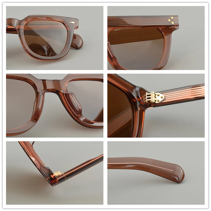 Роскошные брендовые винтажные поляризационные солнцезащитные очки для мужчин и