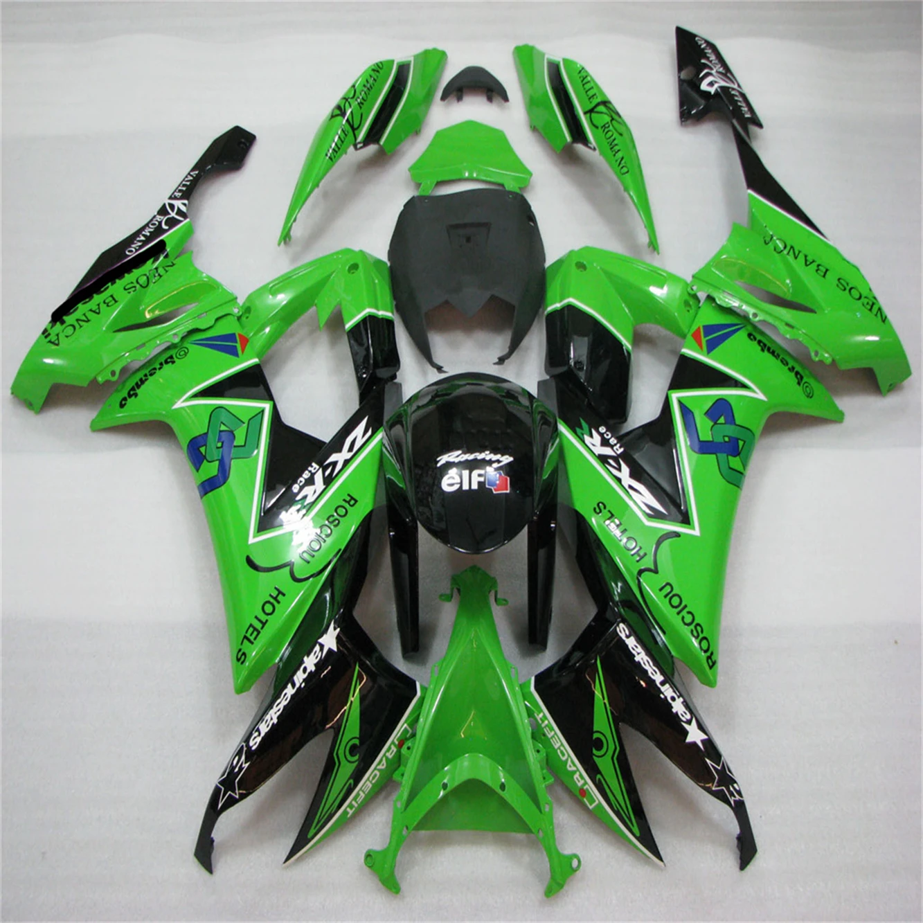 

Motocicleta Carenagem Kit ABS Plástico Completo Carroçaria Injeção Capa Bodykits Para Kawasaki Ninja ZX10R ZX-10R ZX 10R 2008 20