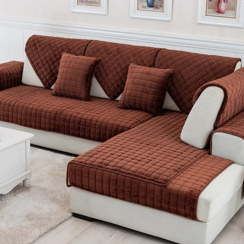 بلون الأحمر لينة رشاقته الفانيلا مبطن أريكة منشفة الدافئة أفخم غطاء أريكة مكافحة زلة الأريكة يغطي ل أريكة الكلمة حصيرة