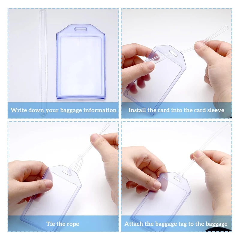 10/20 Шт. Прозрачные Круизные Багажные Бирки