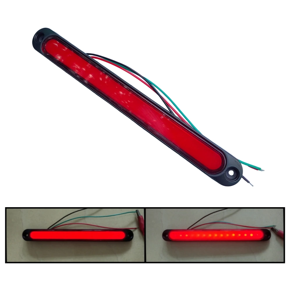 

1 шт. универсальный третий стоп-сигнал для автомобиля 12 В 24 В светодиодный прицеп задние фонари грузовик караван фургон автофургон автобус дополнительная стоп-сигнальная лампа