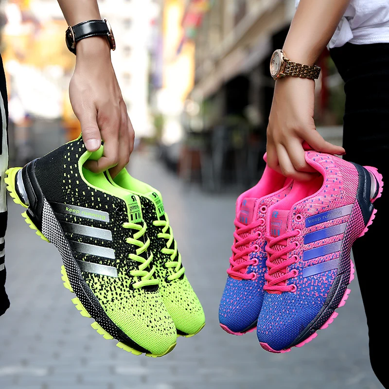 Running Shoes for Men and Women Free Shipping Outdoor Sports Summer Mesh Tennis Shoes Lightweight Male Athlete Shoes