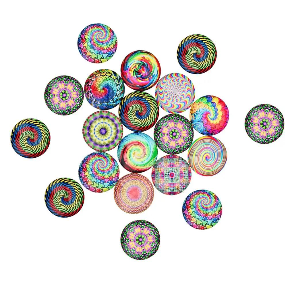 

20Pcs Flower Glass Flatbacks Scrapbooking Cabochons Bow Jewelry Making Craft