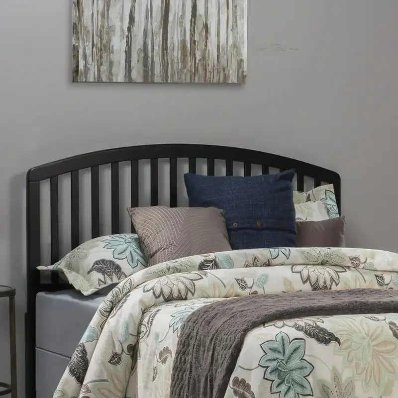 

Carolina Arched Wood Full/ Headboard, Black