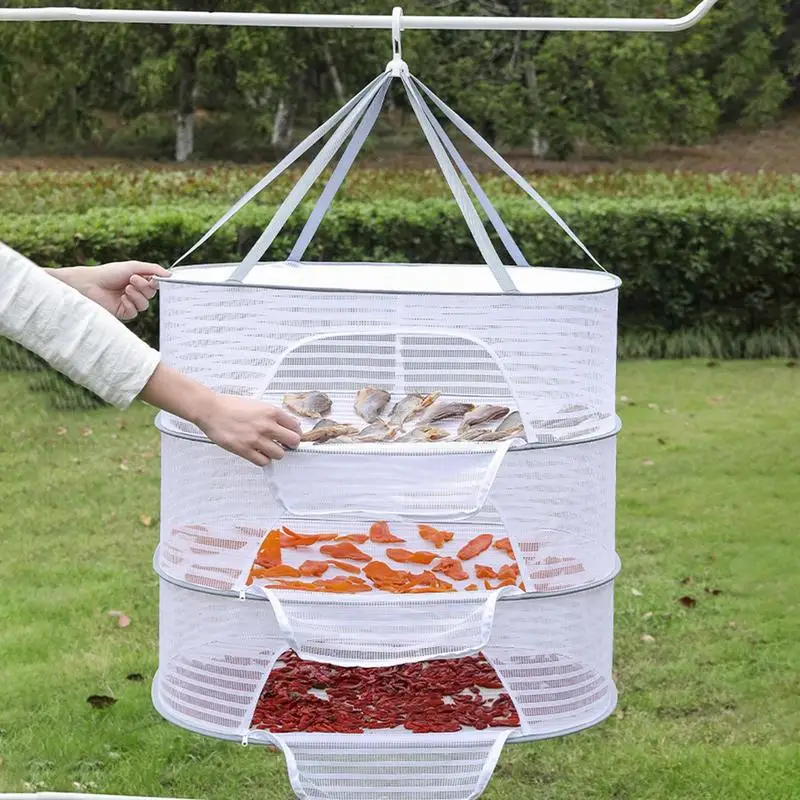 

Shrimp Non-toxic Hanging Polyester Drying Fish Fish Drying 1pc Fish 1-3 Fiber Netting Mesh For Layers Net Fruit Rack Folding