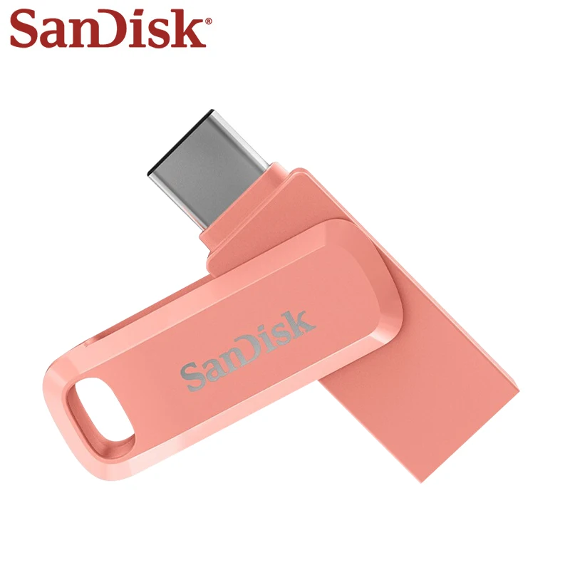 

Оригинальный двойной флеш-накопитель SanDisk Ultra, USB Type-C, OTG, USB 3,1, USB флеш-накопитель, 64 ГБ, 128 ГБ, 256 ГБ, 512 ГБ, Розовый Флеш-накопитель