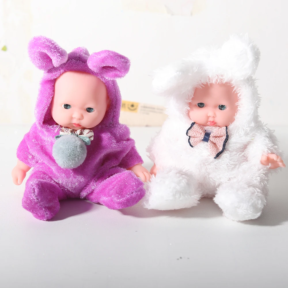 Кукла новорожденная Мягкая 5 дюймов зеленая 12 см 1/12