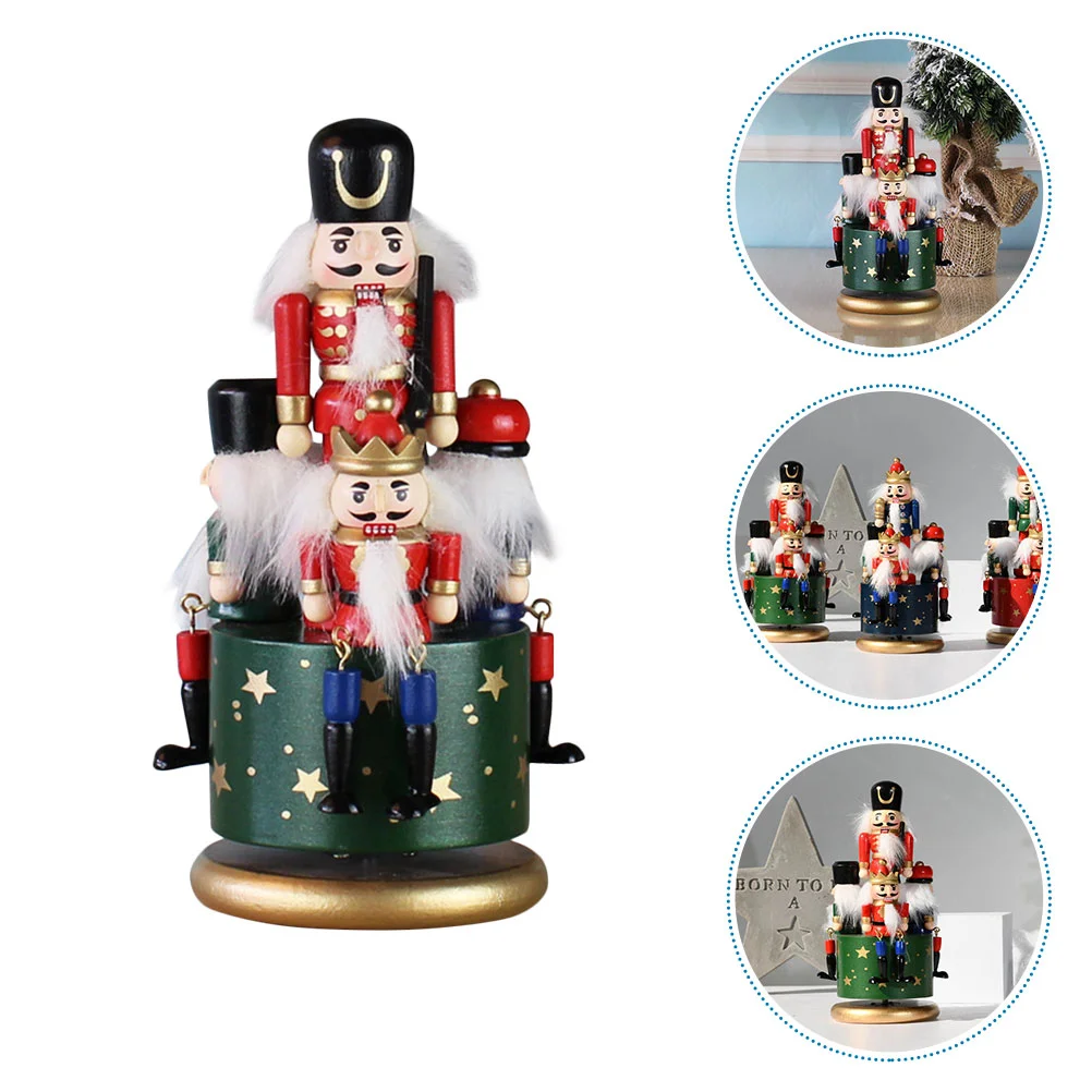 

Christmas Party Favors Supplies Nutcracker Sound Box Office Desk Decorations Gift Xmas Scene