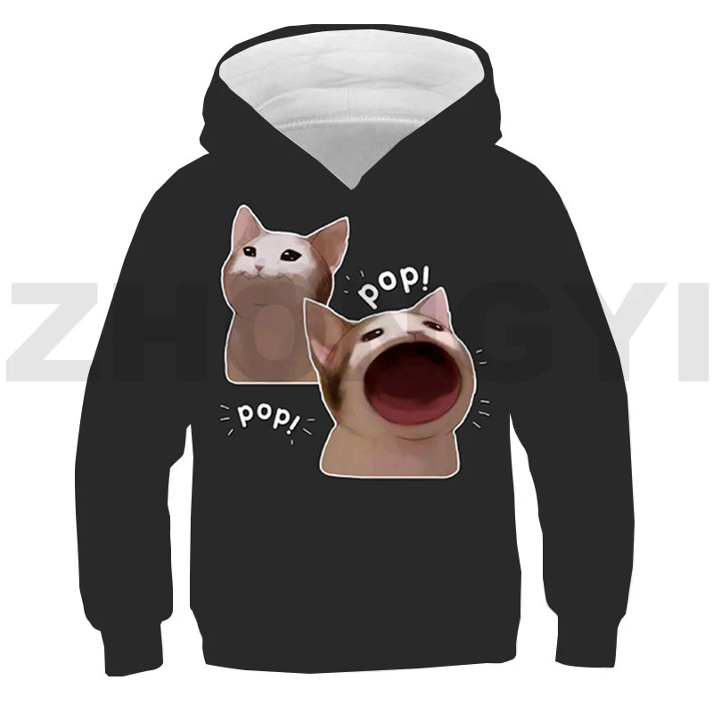 Худи детское оверсайз в стиле хип-хоп повседневная мультяшная толстовка с 3D