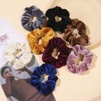 1pc korea fashion elastic hair bands solid color fashion headband ponytail holder hair ties hair accessoires for women girls