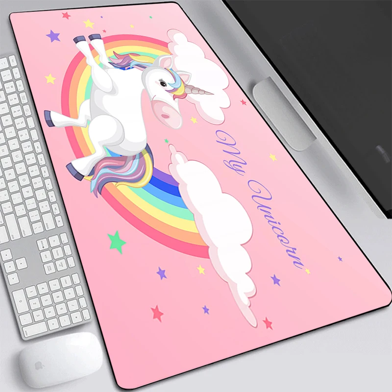 

Mouse Mat Xxl Mousepad Pad Anime Cute Cartoon Unicorn Table Gamer Carpet Large Desk Extended Computer And Office Long Mats Speed