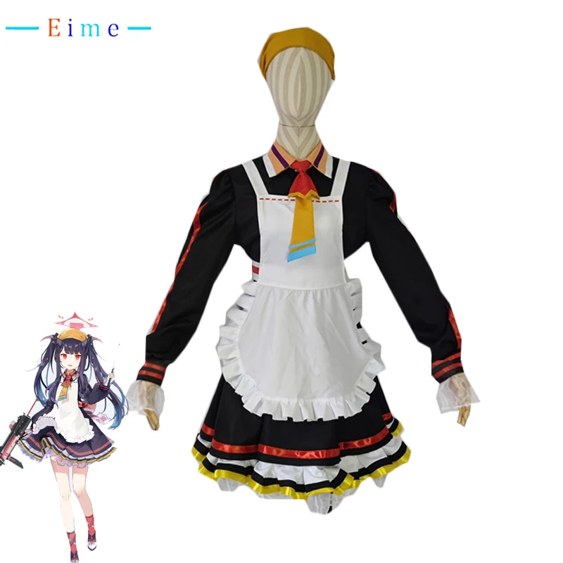 

AIKIYO FUUKA Cosplay Costume Game Blue Archive Cosplay Cute Party Dress Maid Suit Halloween Carnival Uniforms Custom Made