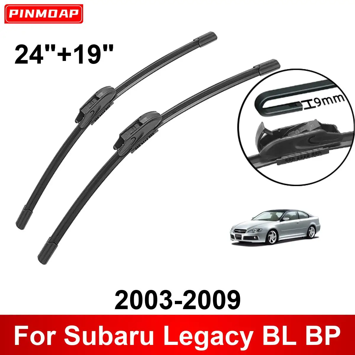 Щетки стеклоочистителя автомобильные для Subaru Legacy BL BP 2003-2009 24 дюйма + 19 дюймов 2003