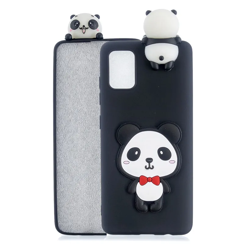 Милый чехол Soft Case 3D Panda Unicorn Cat Puppy для Samsung S6 S7 Edge S8 S9 S10 S20 Plus S21 S22 Ultra Note 8 10 для девочки ребенка.