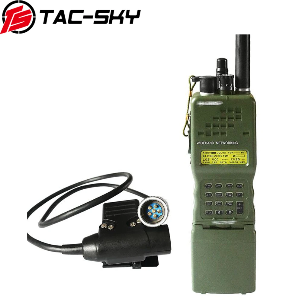 

TS TAC-SKY Tactical Headset PTT 6 Pin U94 PTT+AN/PRC152 152A Military Radio Walkie Talkie Model Harris Virtual Chassis Dummy