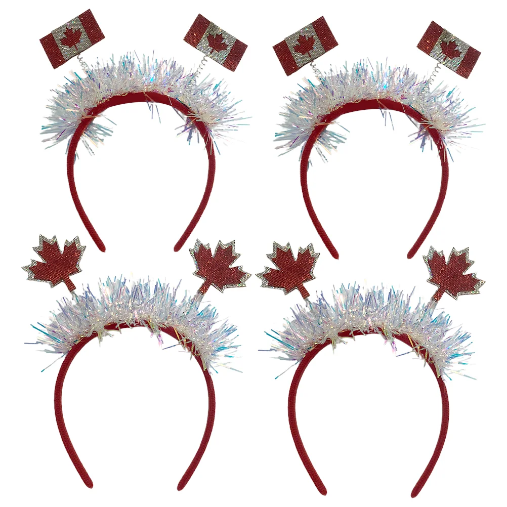 

4 Pcs Norway Flag National Day Hair Accessories Holiday Party Supply Festival Headband 22x22cm Prop Latte Decoration Hoop
