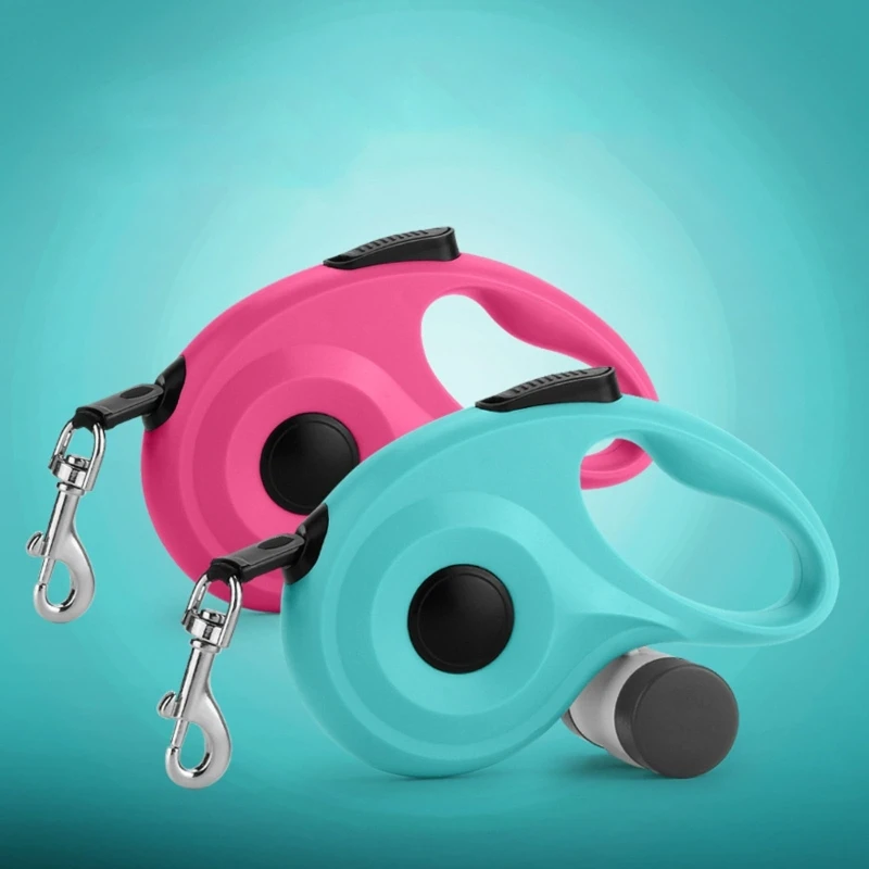 

Dog Leash Retractable Walking Lead Automatic Durable Rope Extendable Leash for all Breeds Dogs Waste Bag Dispenser Dropshipping