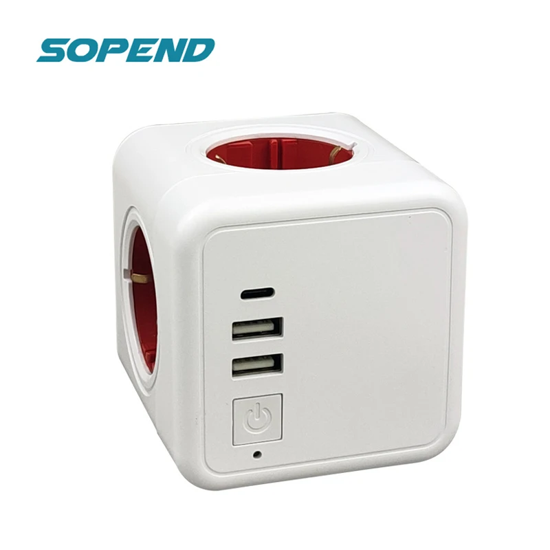 

Сетевой фильтр Sopend, 4 розетки, Usb Type-C, 220 В 4Ac Socket Powercube Usb Type-C Удлинитель сетевого фильтра Сетевой фильтр 220 В Eu Plug 2 Pin с переключателем для домаш...