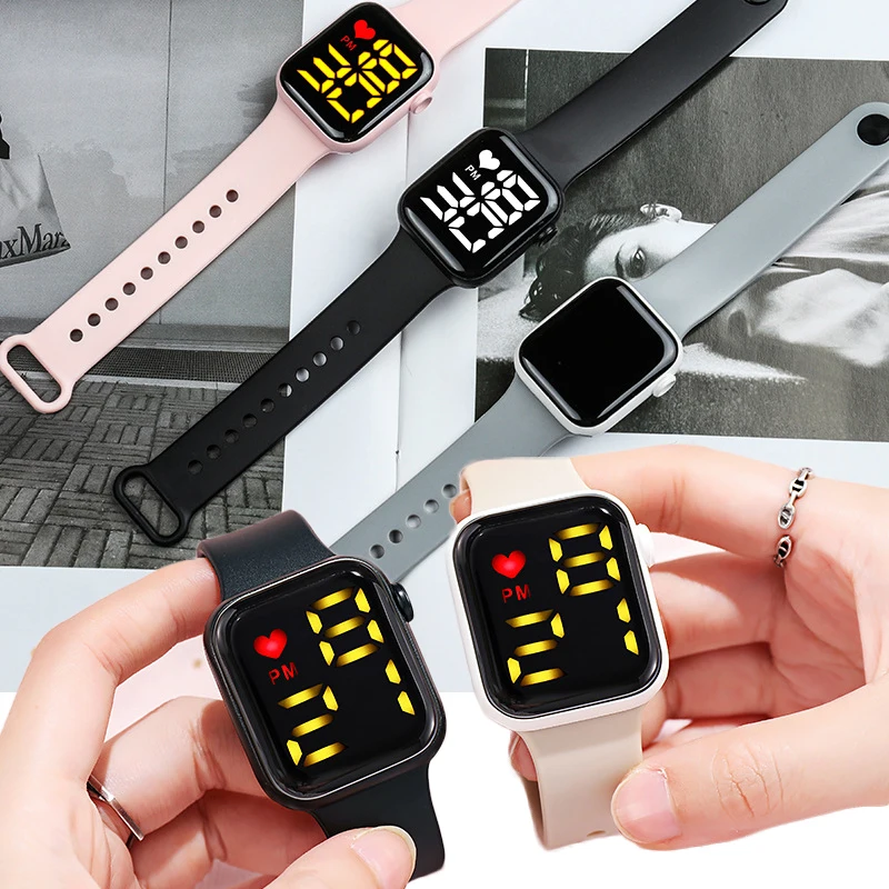 

Электронные наручные часы унисекс со светодиодным сенсорным экраном, 2022