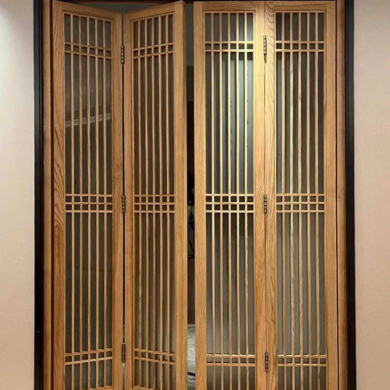 Настраиваемая главная входная домашняя раздвижная дверь интерьер деревянный