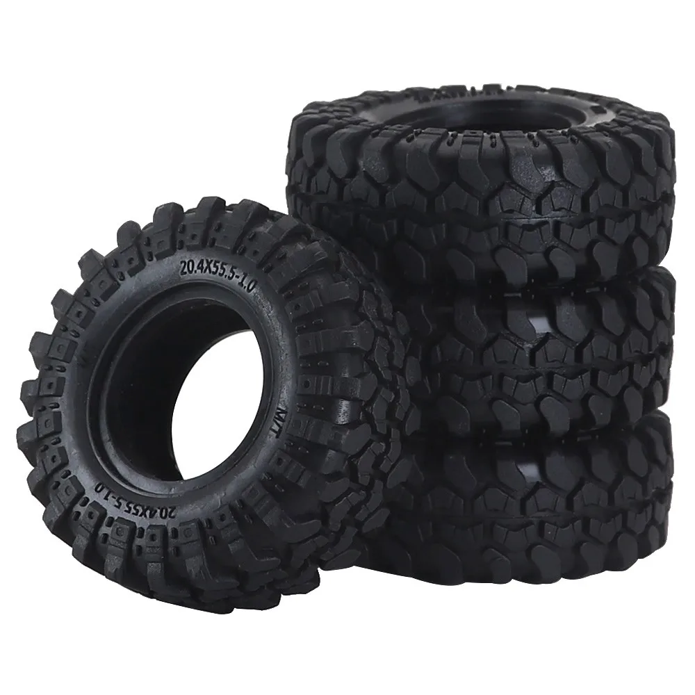 Для 1/24 осевых Scx24 Fmx24 1/18 Trax/as Trx4m шины 4 шт. 1 0 &quotнабор колесных шин пластиковые